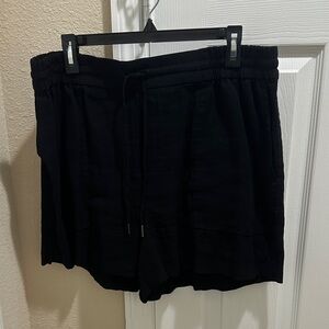 Kersh Black High Waist Women's Shorts